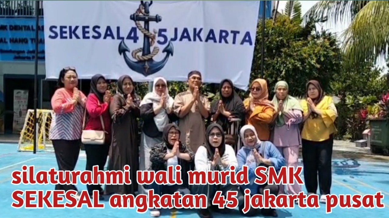 Acara silaturahmi wali murid di SMK SEKESAL angkatan 45 jakpus