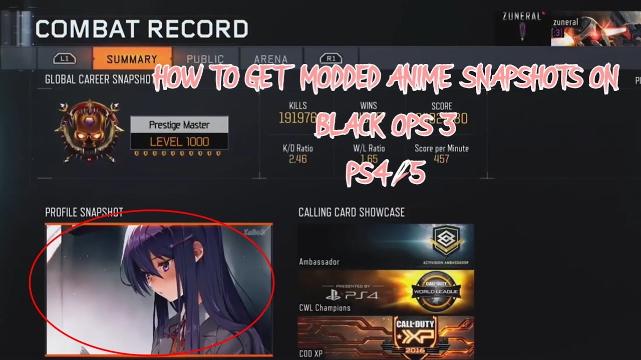 [REUPLOAD] HOW TO GET MODDED PROFILE SNAPSHOTS IN BO3! (EASY PS4/PS5 GUIDE)
