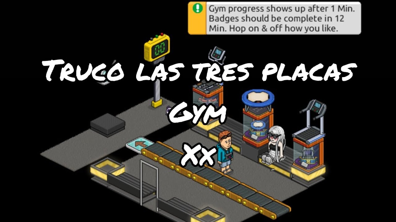 TRUCO DE LAS TRES PLACAS DE GYM EN 12 MINUTOS - HABBO 2025