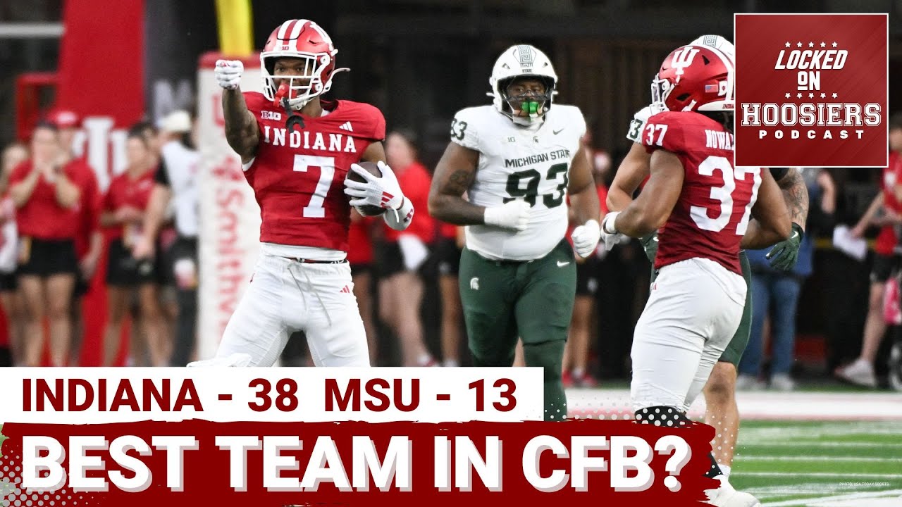 REACTION: Indiana BLASTS Michigan State 38-13 | Hoosiers are the BEST team in CFB