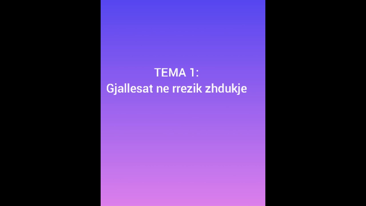 Kurrikul me zgjedhje Klasa 7 : Gjallesat ne rrezik zhdukje