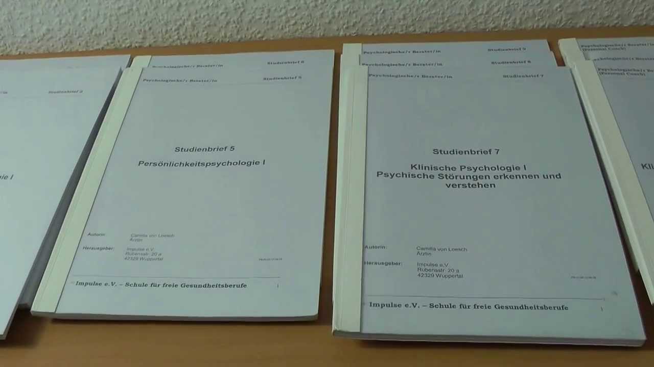Das Material im Fernlehrgang Psychologischer Berater (Fernstudium Psychologie - vlog024)