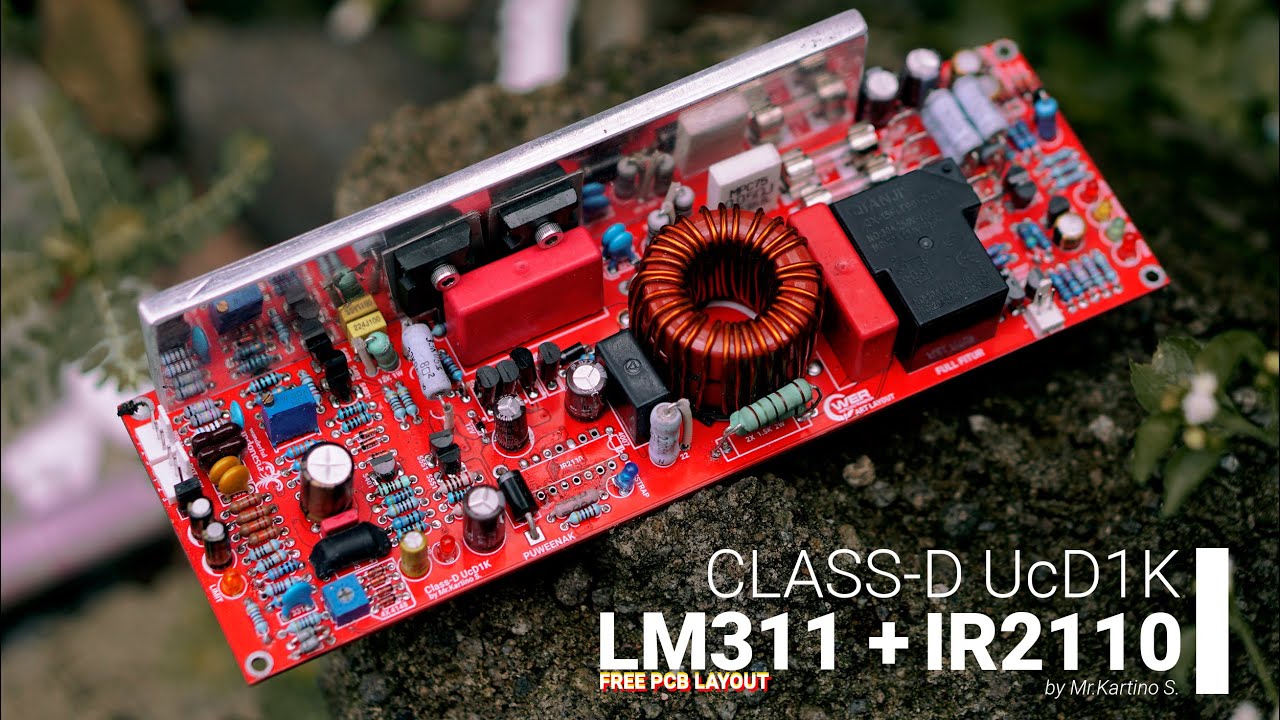 Class-D UcD 1K LM311 x IR2110 Halfbridge