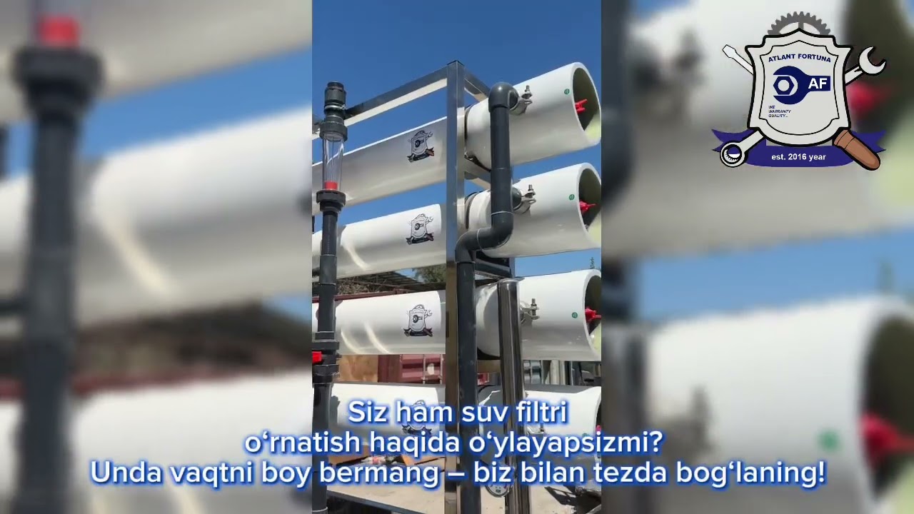 Sanoat suv filtrlari. Suv filtri narxlari