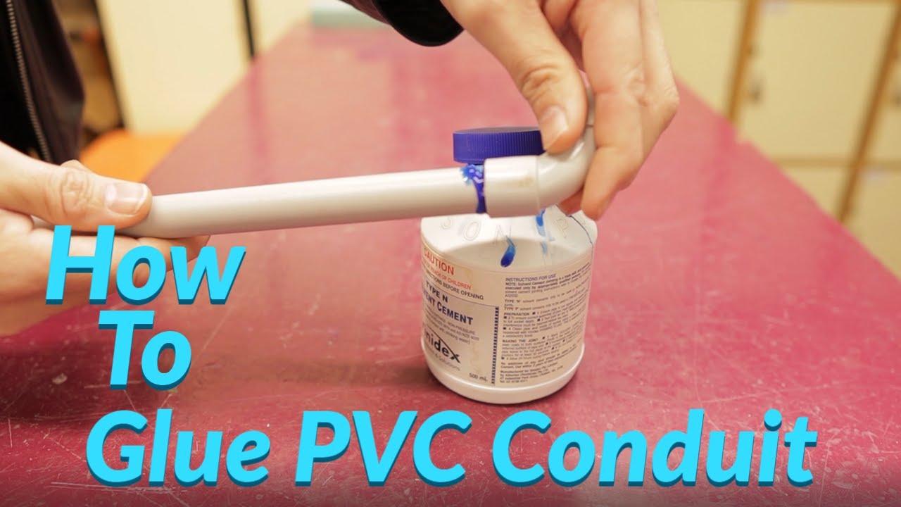 Gluing PVC Conduit for Electrical Wiring