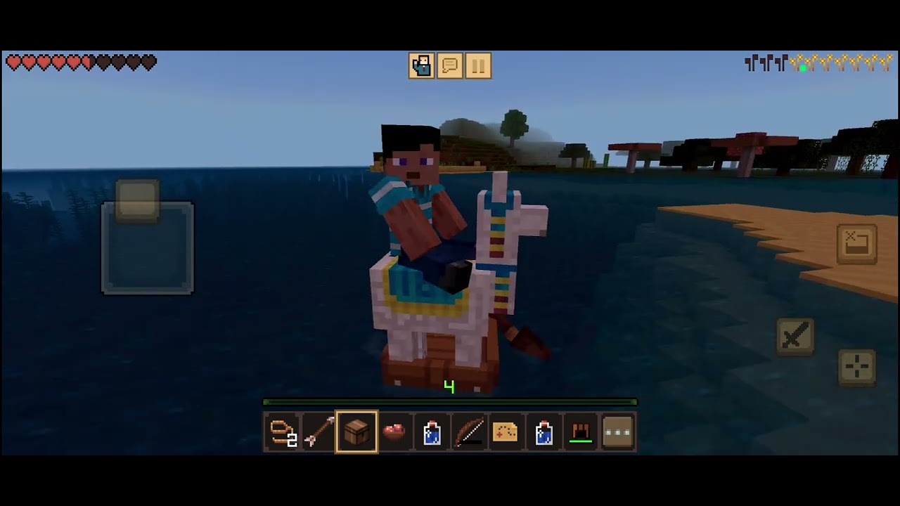 Day 30: The llama was killed by the creeper!?! 😡😾
