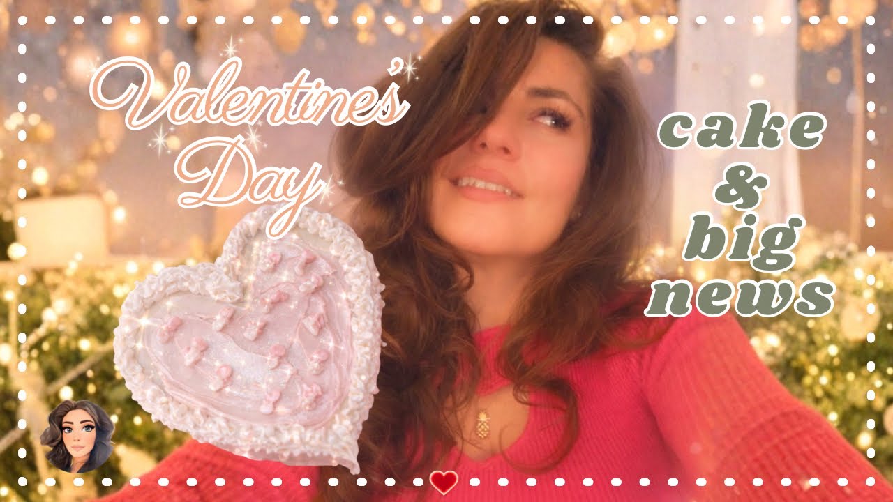 I Made a Valentine’s Day Cake… But I Have BIG News 🌺💘 (Life Update + Hawai’i?!)