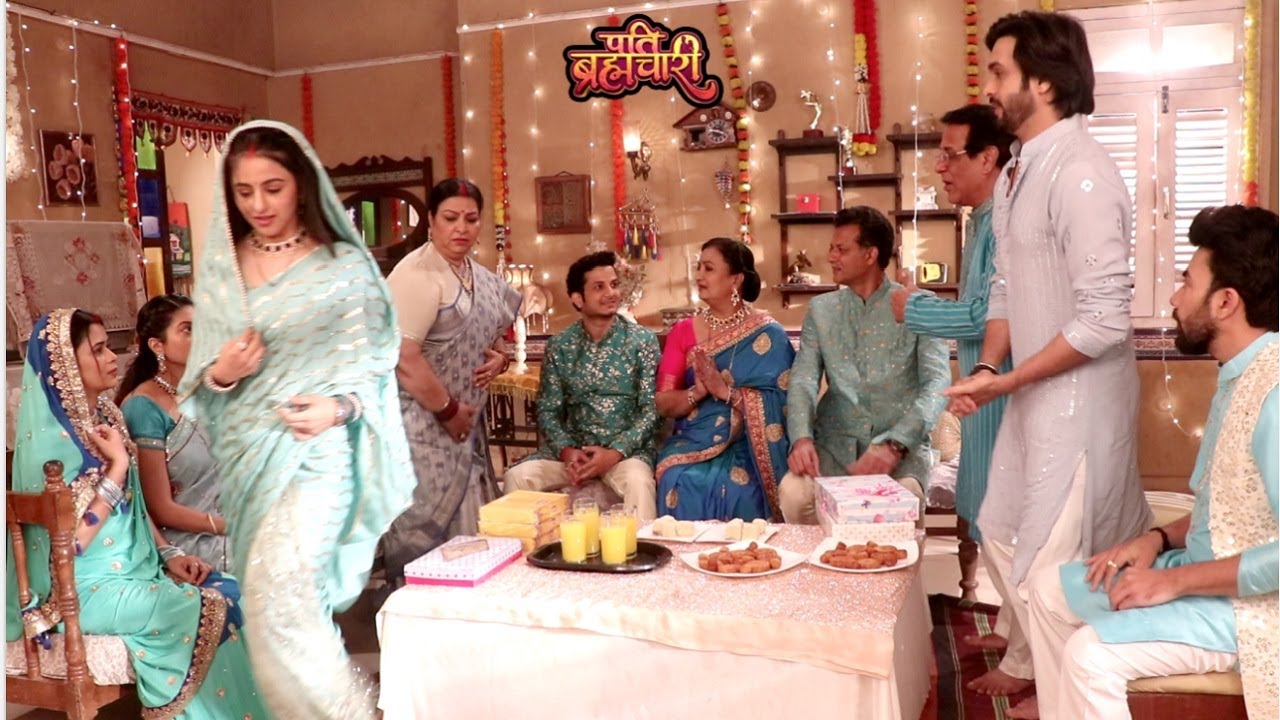 Pati Brahmachari Episode 215 - Riya Refuse To Come Out For Engagement, Family Tries to Convince Her