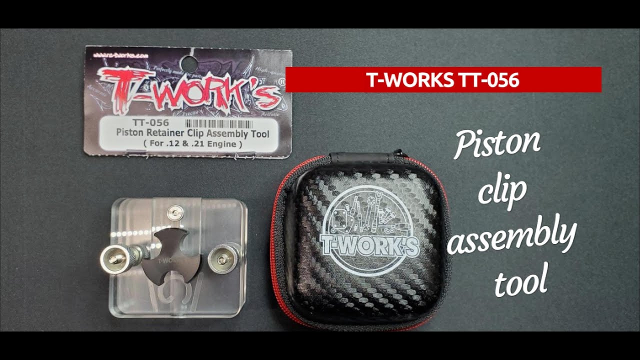 T-WORKS PISTON CLIP ASSEMBLY TOOL FOR .12 TO .21 ENGINES