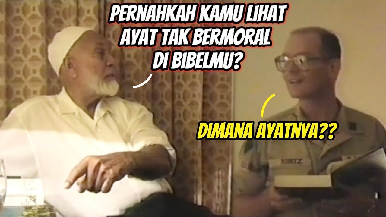 MOMEN AHMED DEEDAT MEMBUAT TENTARA KRISTEN AMERIKA TERKEJUT DENGAN ISI BIBEL MEREKA‼️