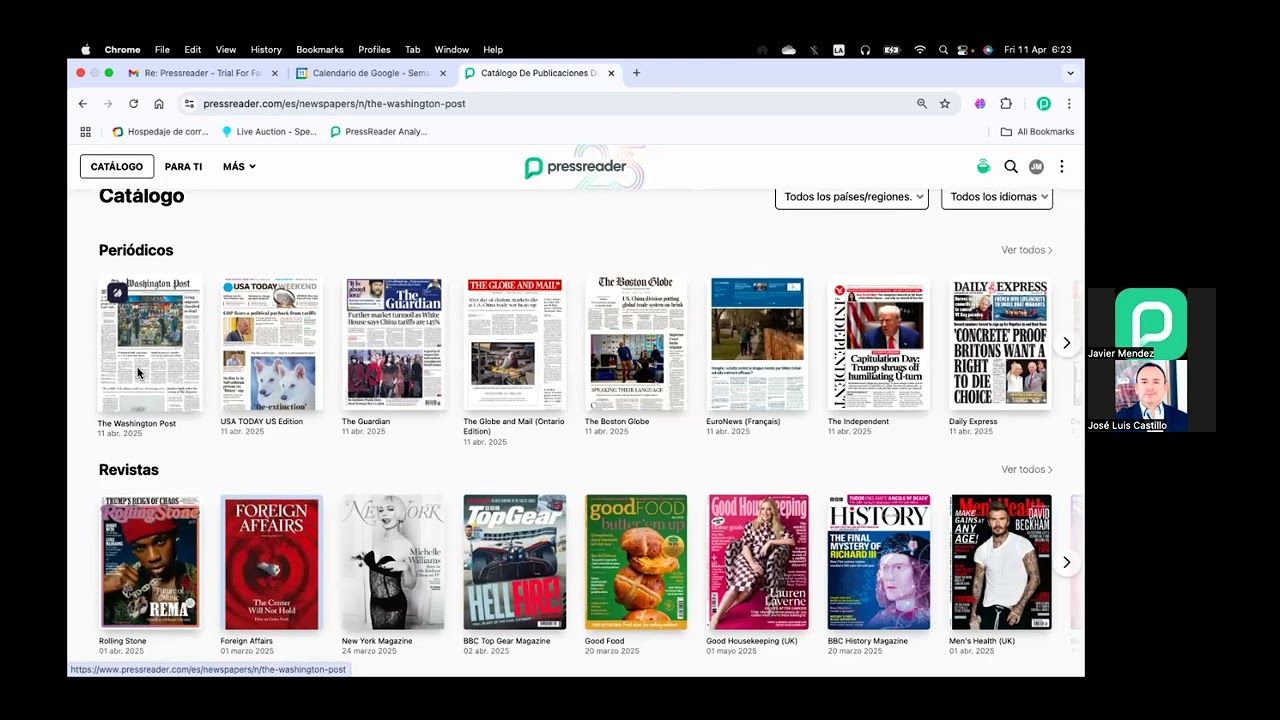 Acceso a m&aacute;s de 7000 Peri&oacute;dicos y Revistas - App PressReader