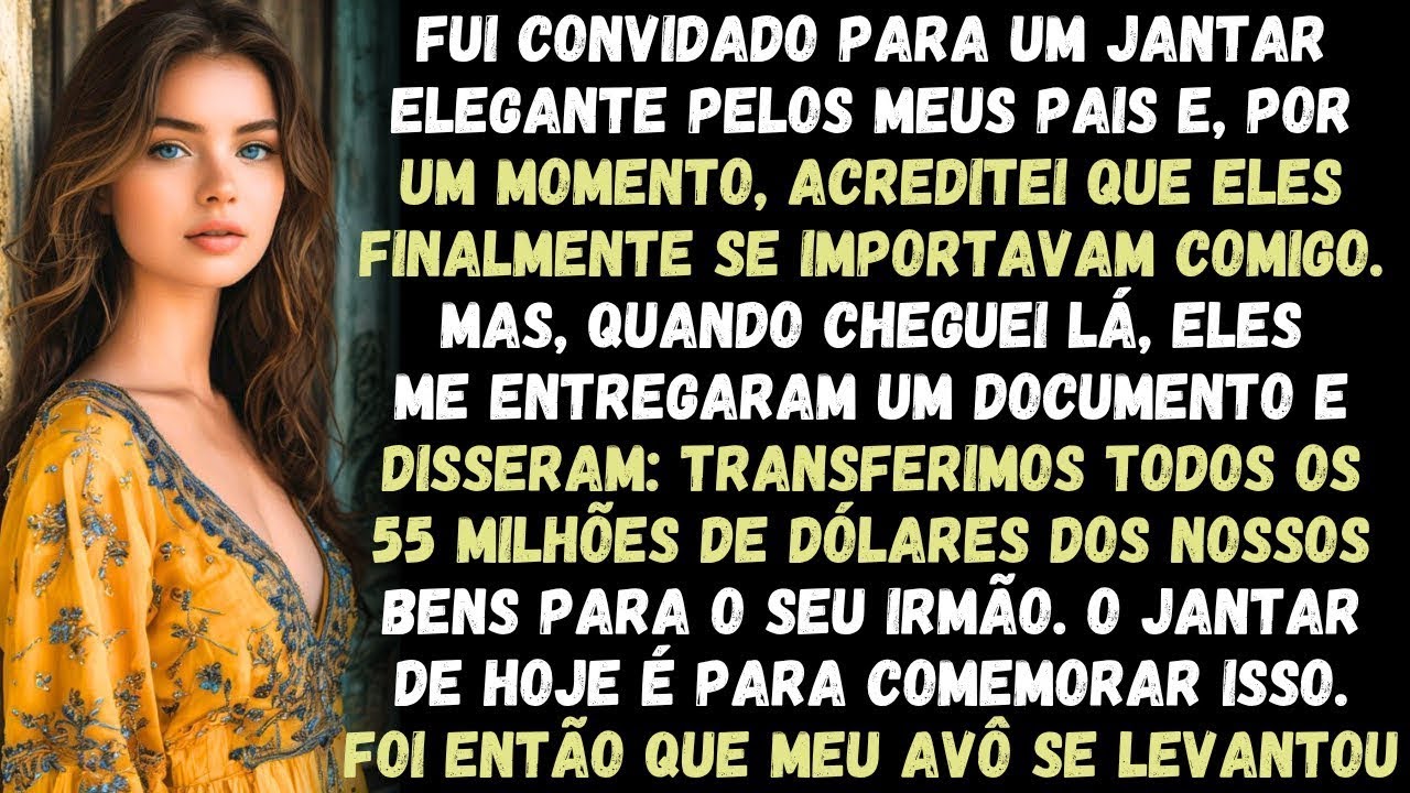 Fui convidado para o jantar só para ouvir que deram 55 milhões de dólares para o meu irmão.
