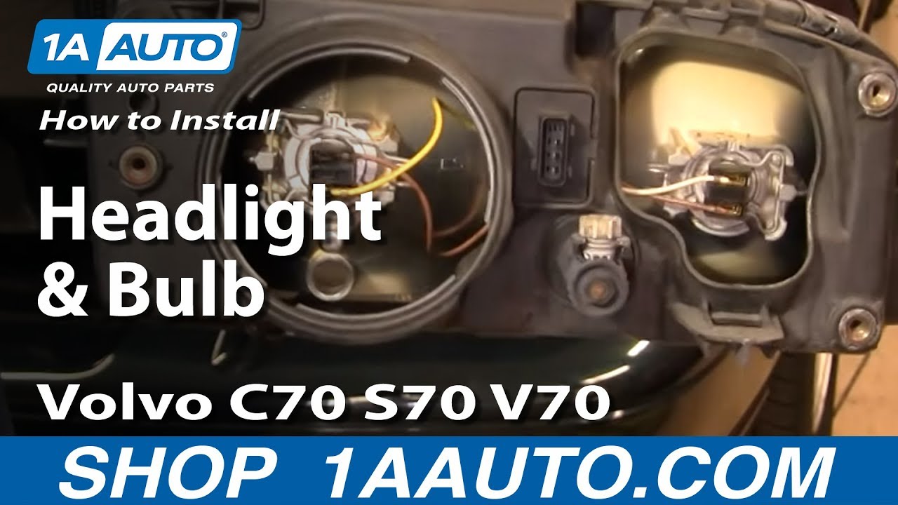 Как заменить фары 98-00 Volvo S70