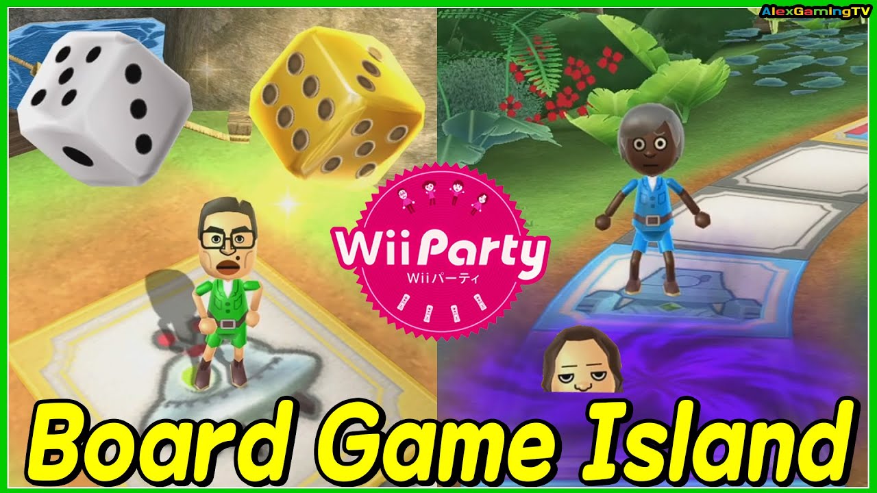 Wii Party - Board Game Island (Standard com) Barbara vs Tomoko vs Shouta vs Steve | AlexGamingTV