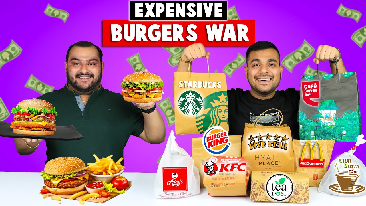 Trying Expensive Burgers From Big Brands | Burger Challenge | Viwa Food World