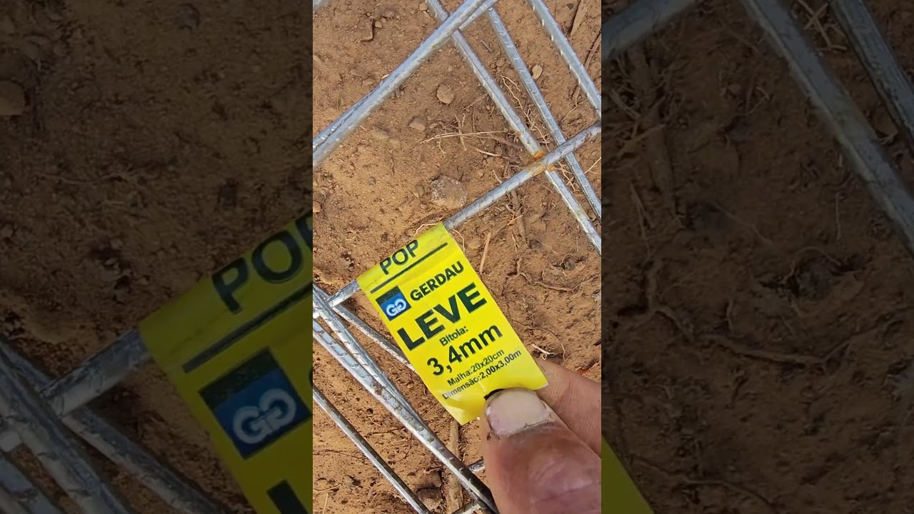 usando malha pop no piso grosso #pedreiro #constru&ccedil;&atilde;o #obra #reforma