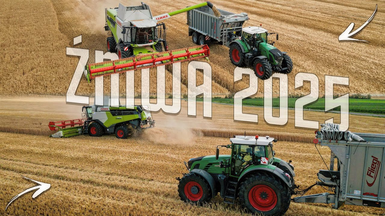 ŻNIWA 2025! W LUBUSKIM ☆ JĘCZMIEŃ POD 12T /HA! ☆ CLAAS LEXION 7600 & FENDT 936 & FLIEGL ☆ AW ™