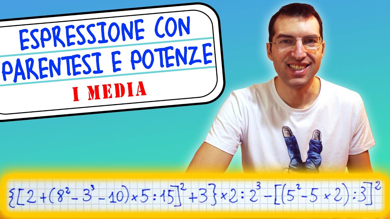 Espressione con Parentesi e Potenze - Prima Media [Tutorial per genitori]