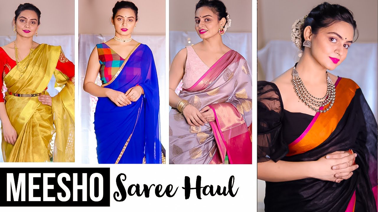 MEESHO SAREE HAUL😍  | Festive Saree Looks Under 990