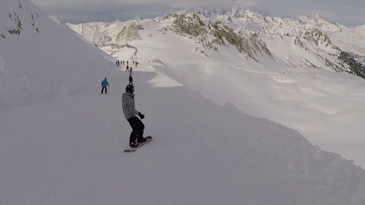 Les Arcs 2019, red piste Grand Renard