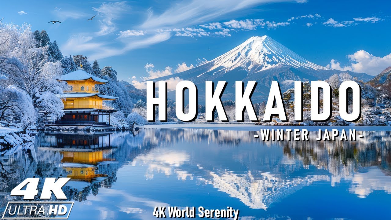 Winter Hokkaido 4K ❄️ Snowy Landscapes, Frozen Lakes, and Japan&rsquo;s Winter Wonderland🌍Relaxing Music