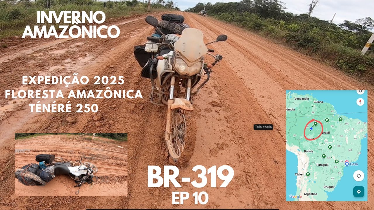 BR 319 - EP 10 - FLORESTA AMAZÔNIA (ABRIL 2025) TRECHO MAIS DIFÍCIL RODOVIA FANTASMA VENCIA 319!