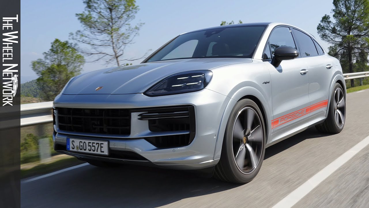 2024 Porsche Cayenne Turbo E-Hybrid Coupé | Dolomite Silver Metallic | Driving, Interior, Exterior