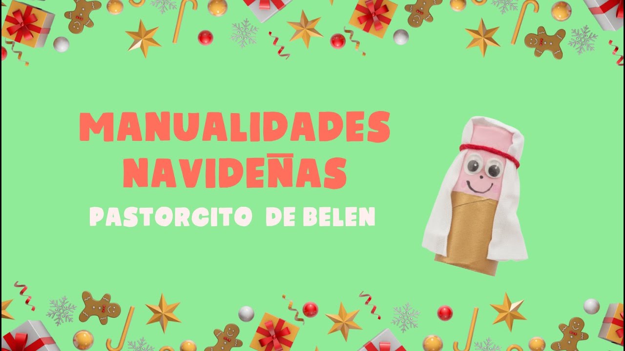 Pastorcito de Belén | Manualidad navideña para niños 🎨🎄