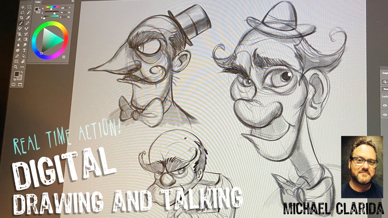 Drawing and talking