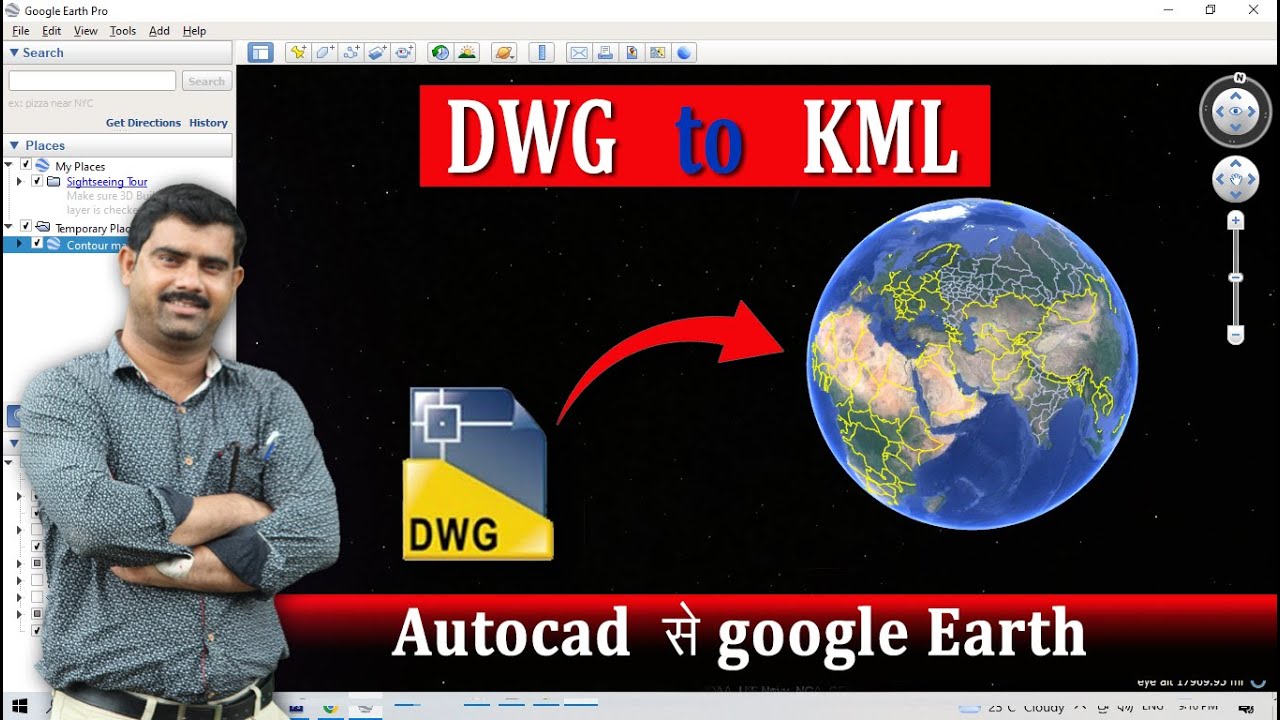 DWG to KML | How to Convert AutoCAD to KML | Export AutoCAD Drawing to Google Earth Pro | DWG to KML