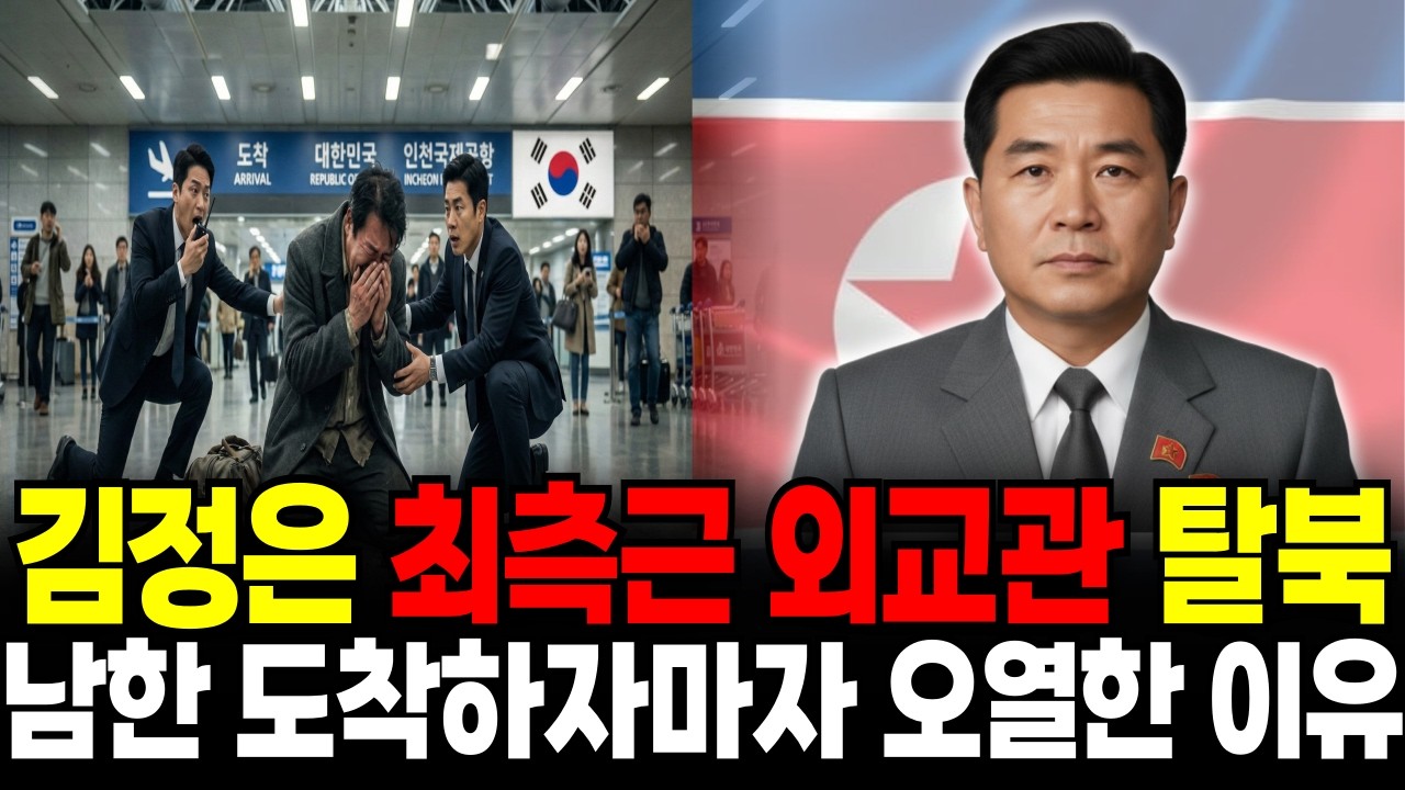 [탈북민사연]인천공항 바닥에 주저앉아 오열한 북한 외교관, 국정원조차 경악한 그날의 비밀 (김정은 비자금 관리인의 폭로)