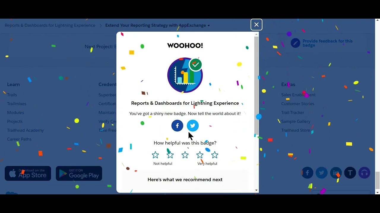 Trailhead - Extend Your Reporting Strategy with AppExchange |#trailheadchallenge |Journey2Salesforce