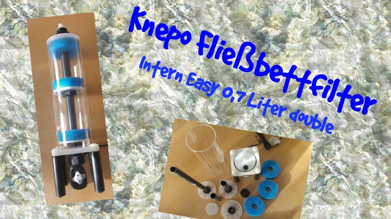 Knepo Flie&szlig;bettfilter Intern Easy 0,7 Liter double Meerwasser