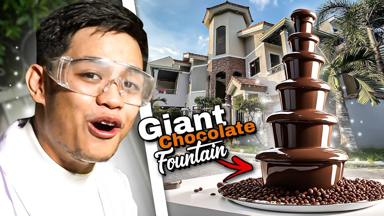 GIANT CHOCOLATE FOUNTAIN sa BG HOUSE