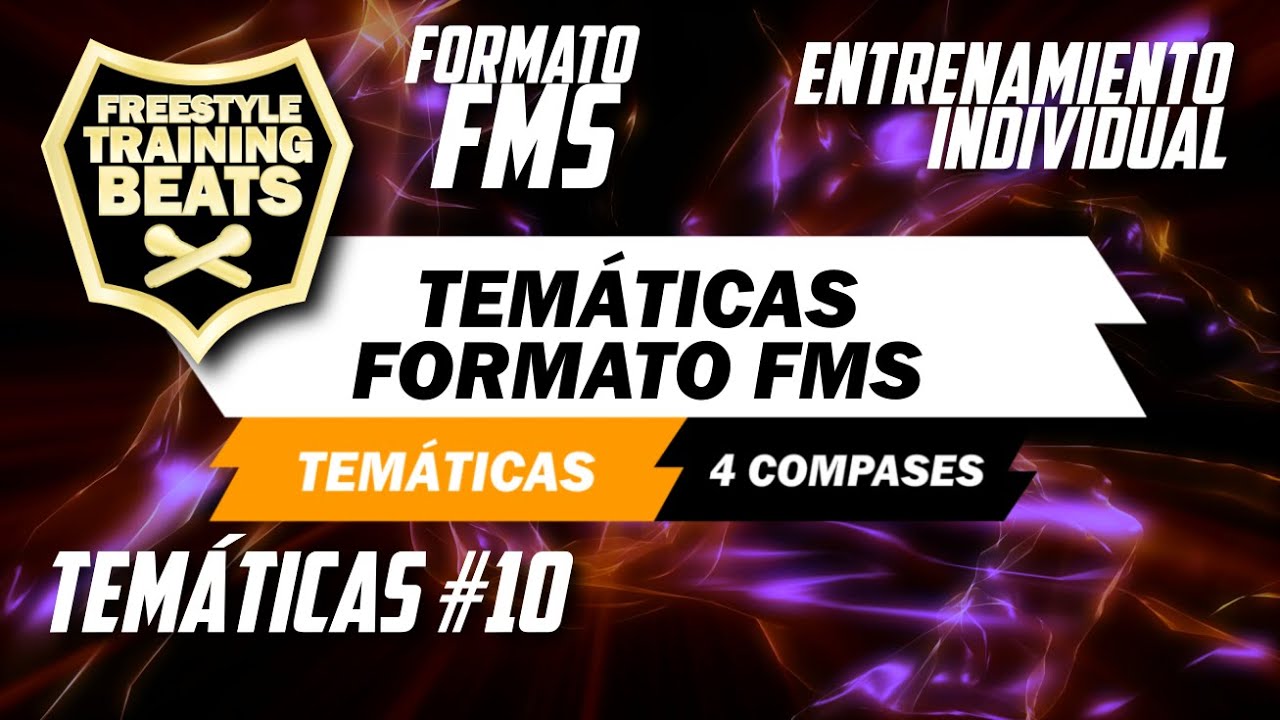 TEM&Aacute;TICAS #10 | Entrenamiento individual formato FMS | Ejercicio para improvisar Freestyle Rap