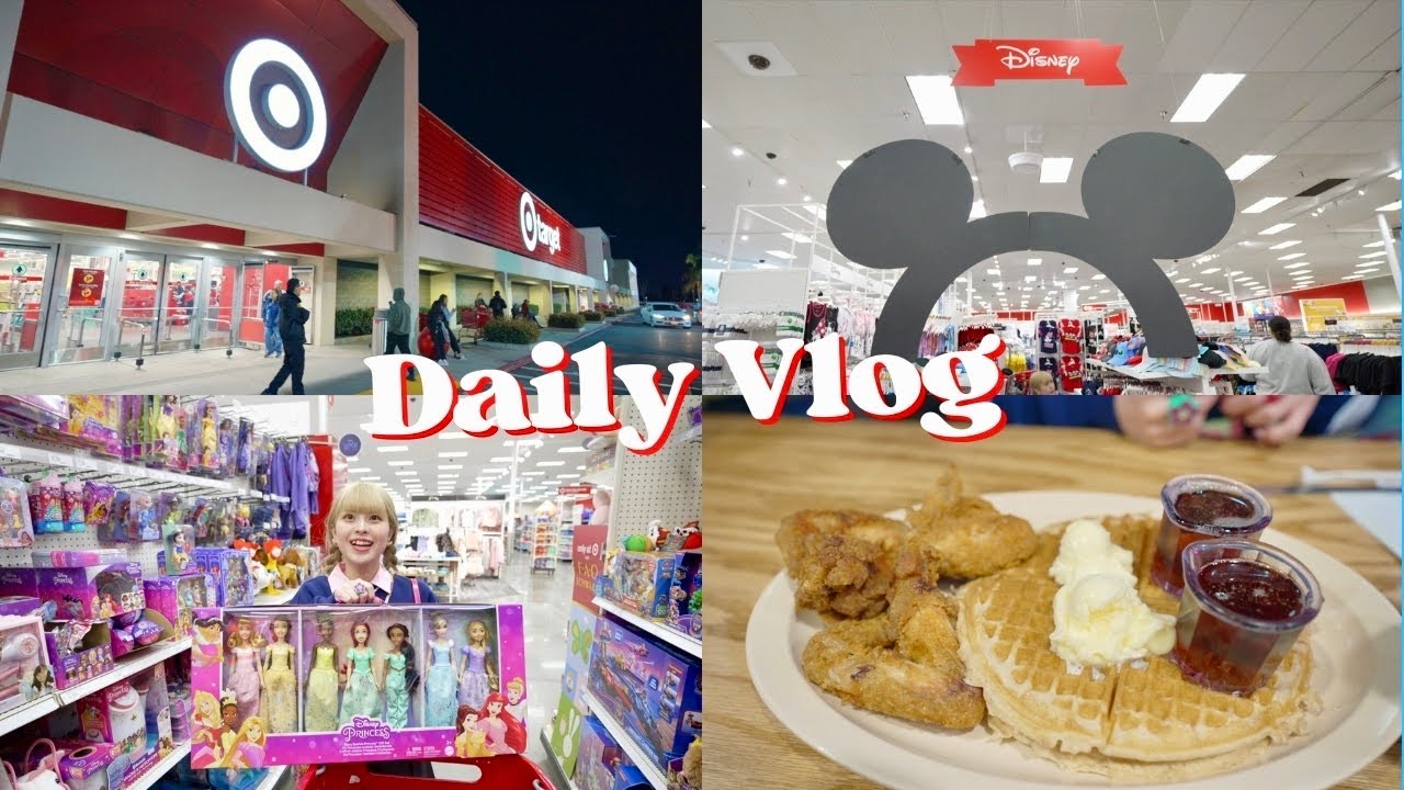 アメリカの巨大すぎるスーパー行ってワッフル食べて最高に幸せな日VLOG🛒🧇TARGET/Roscoe's