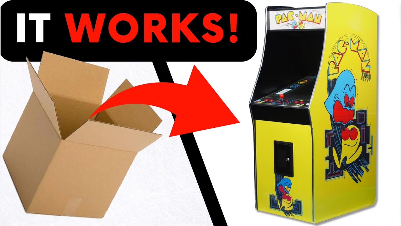Как я сделал игровой автомат Pac-Man (из картона)