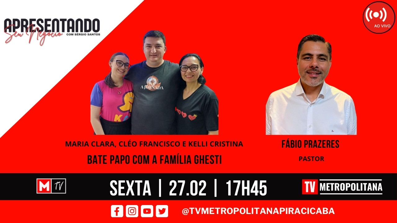 Bate-papo com Família Ghesti, convidado Pastor Fábio Prazeres