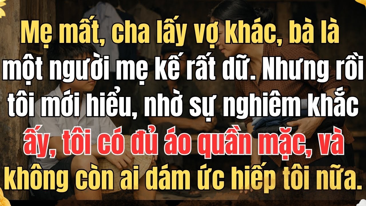 MẸ MẤT, CHA LẤY VỢ KHÁC, BÀ LÀ MỘT NGƯỜI MẸ KẾ RẤT DỮ NHƯNG RỒI TÔI MỚI HIỂU, NHỜ SỰ NGHIÊM KHẮC ẤY