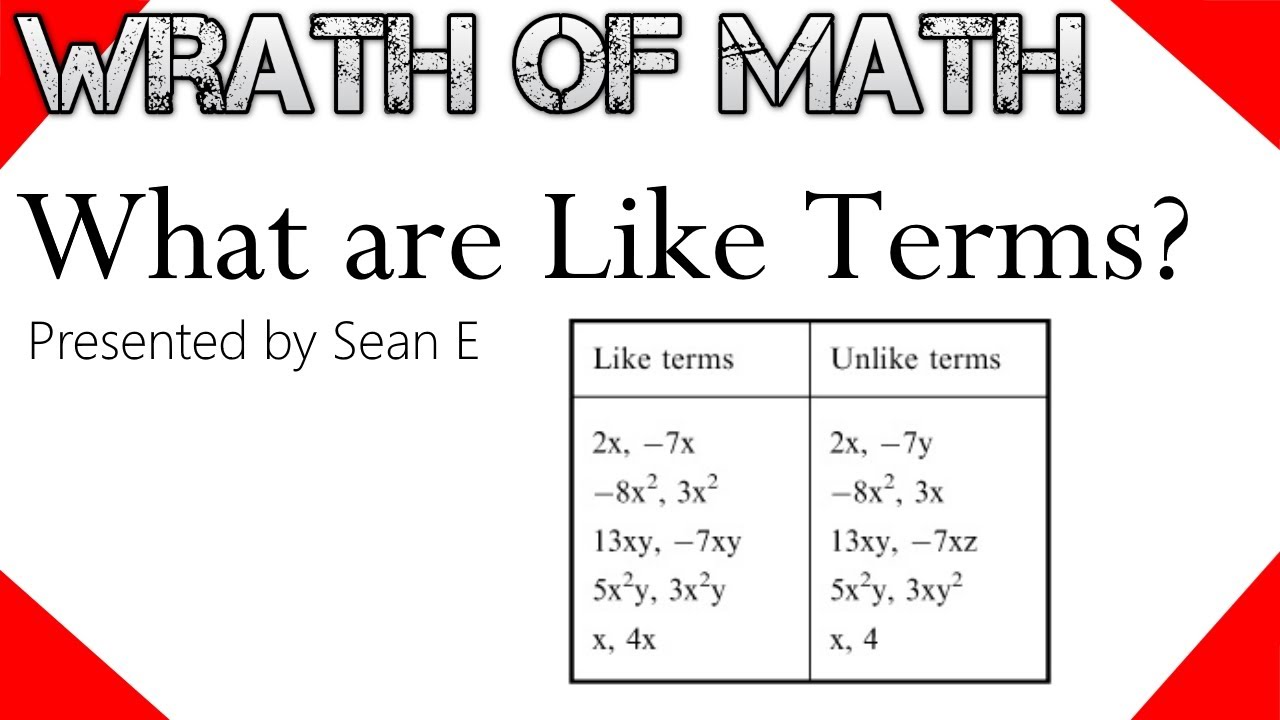 What are Like Terms?