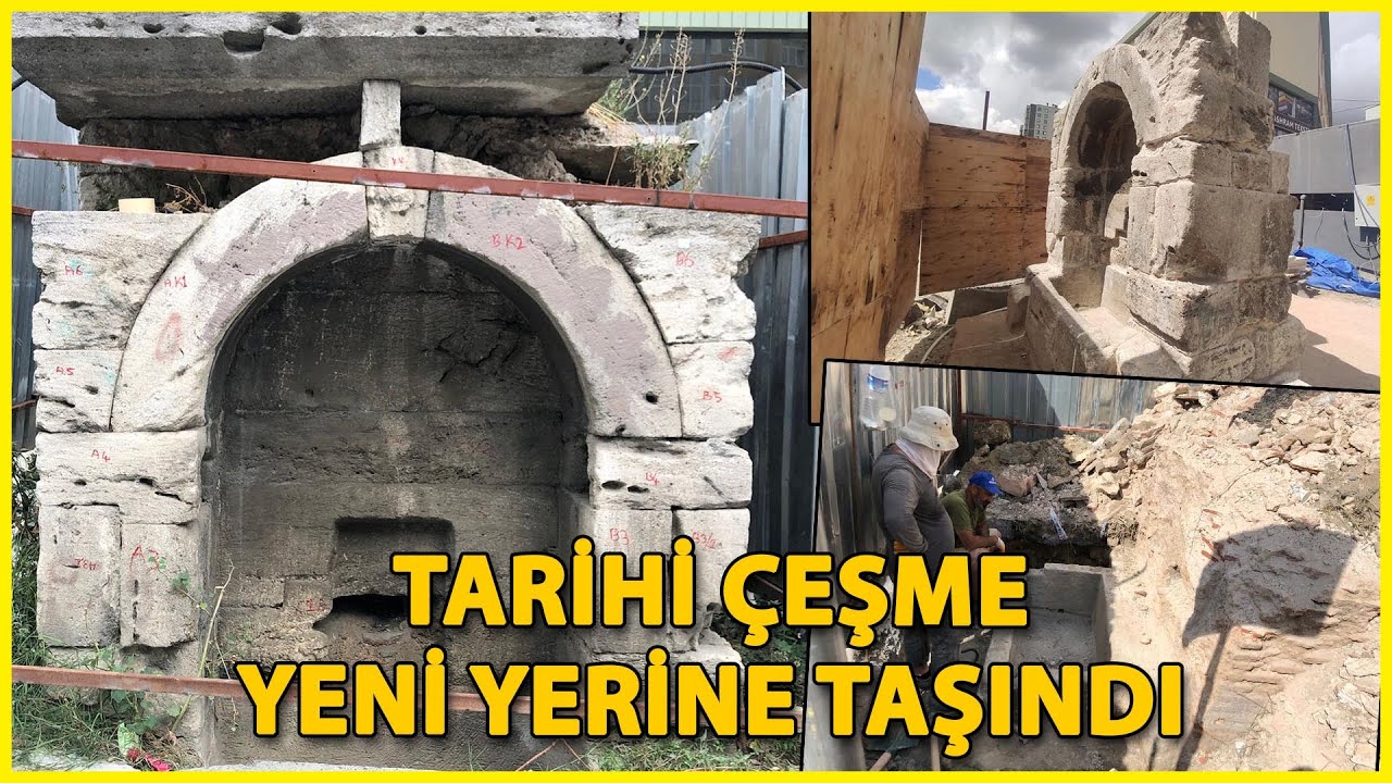 Tarihi Çeşme Yeni Yerine Taşındı