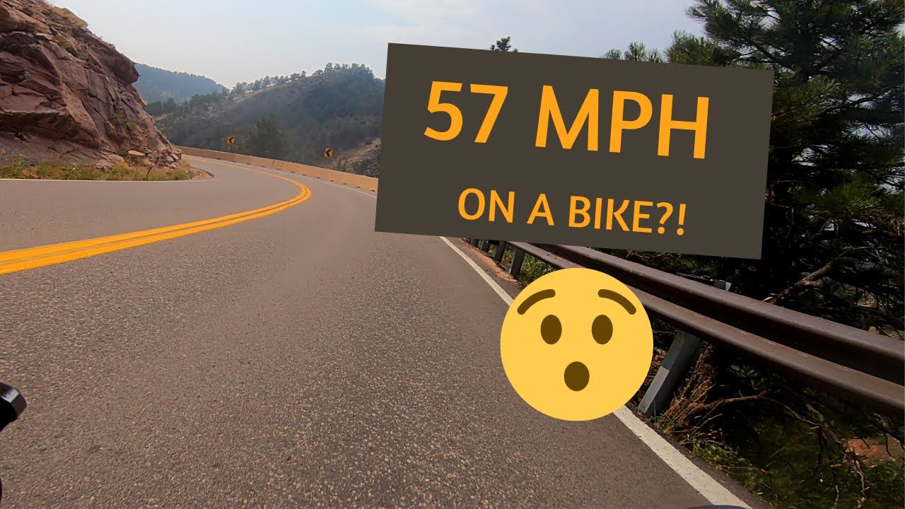 57 MPH (90 km/h) BIKE DESCENT on Lee Hill in Boulder, CO