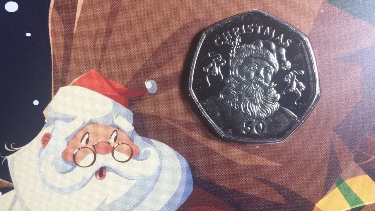 GIBRALTAR CHRISTMAS 50p COIN! || 2017 FATHER CHRISTMAS FIFTY PENCE COIN || POBJOY MINT
