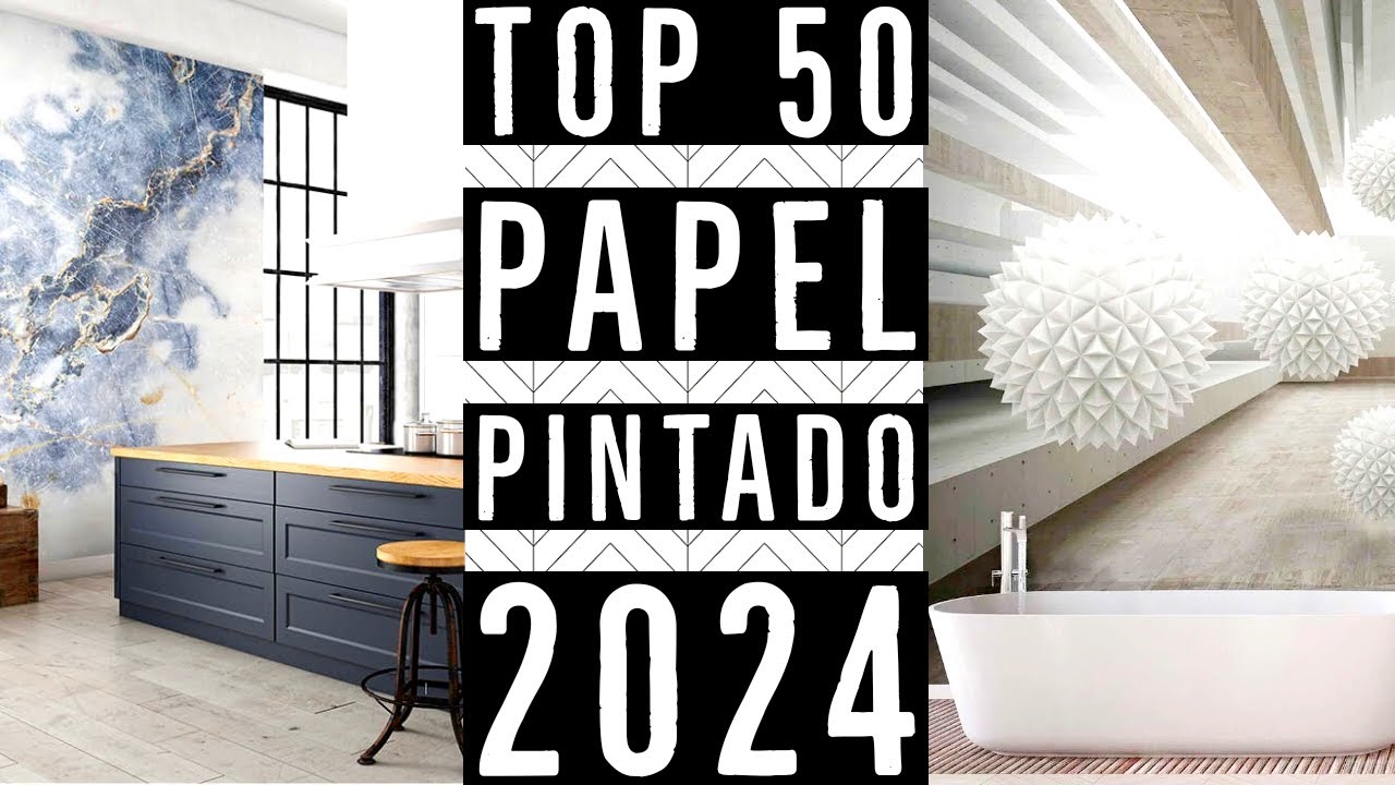 TOP 50 PAPEL PINTADO PARA DECORAR PAREDES DE SALAS COCINAS Y BAÑOS 2024 TENDENCIAS