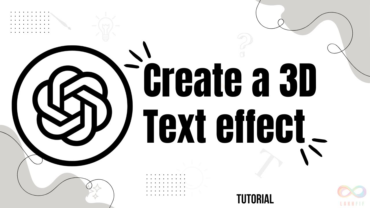 How to create a 3D text effect on ChatGPT