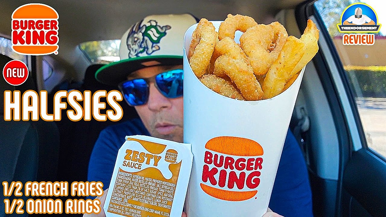 Burger King® Halfsies Review! 🧅🍟 | Half Onion Rings & Half French Fries | theendorsement