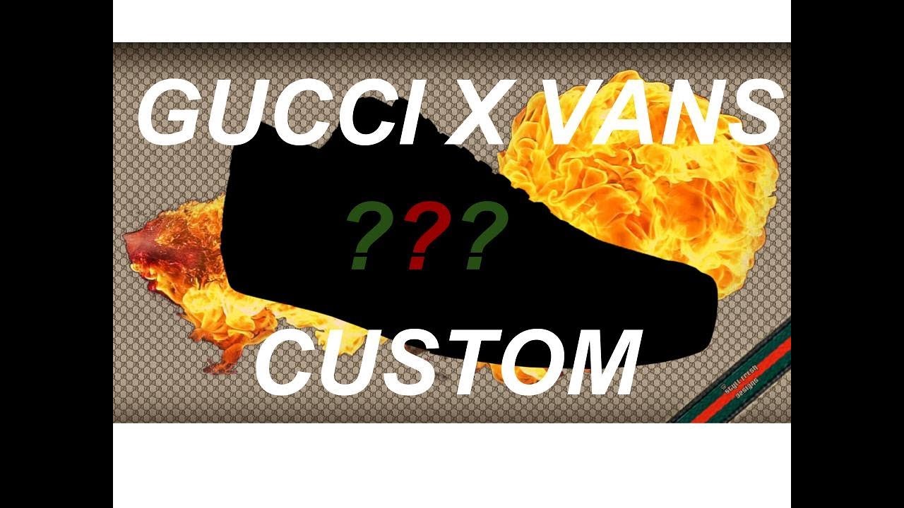 GUCCI X VANS CUSTOM, NO ANGELUS REQUIRED (PAINT MARKER CUSTOM)