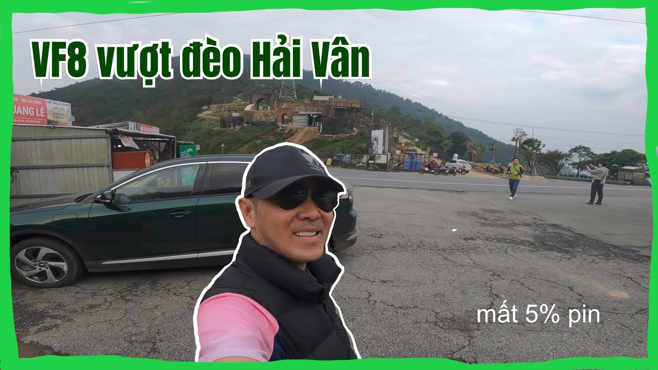 Vinfast VF8 leo đèo Hải Vân | xe mạnh leo đèo cực phê, hồi pin khi đổ đèo nhờ phanh tái sinh