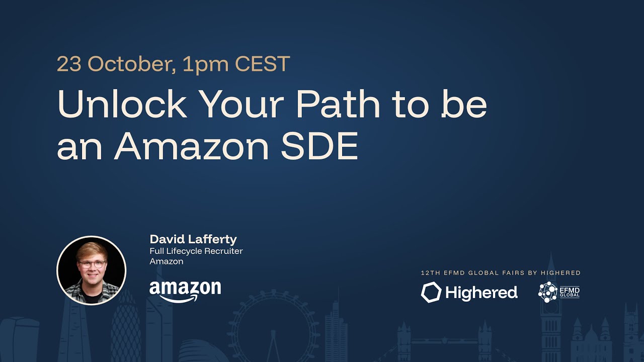 12th Global Fairs | Amazon - Unlock Your Path to be an Amazon SDE