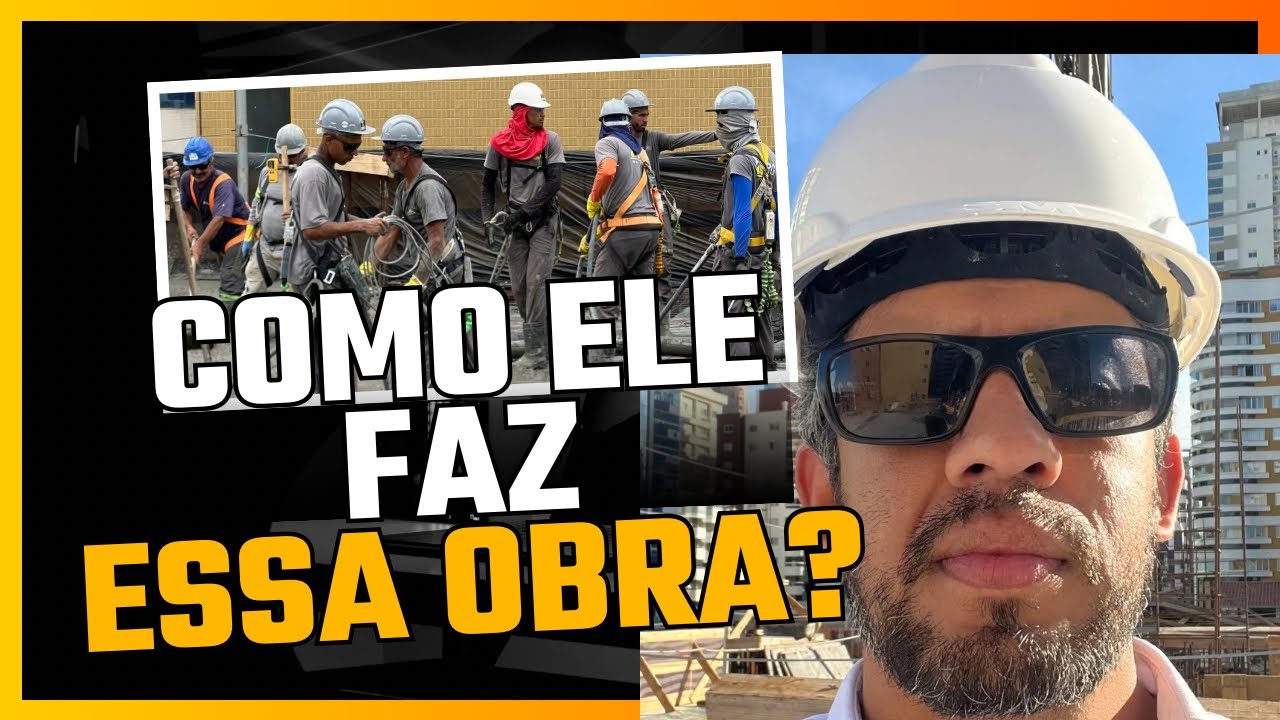 Como uma obra acontece de verdade (engenheiro mostra tudo) detalhes da estrutura de um edifício.